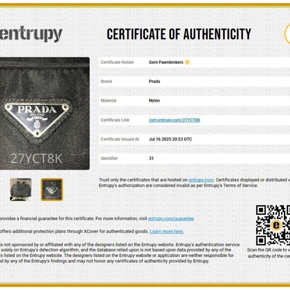 Prada Triangle Logo Black Nylon Handbag - Picture 9 of 16